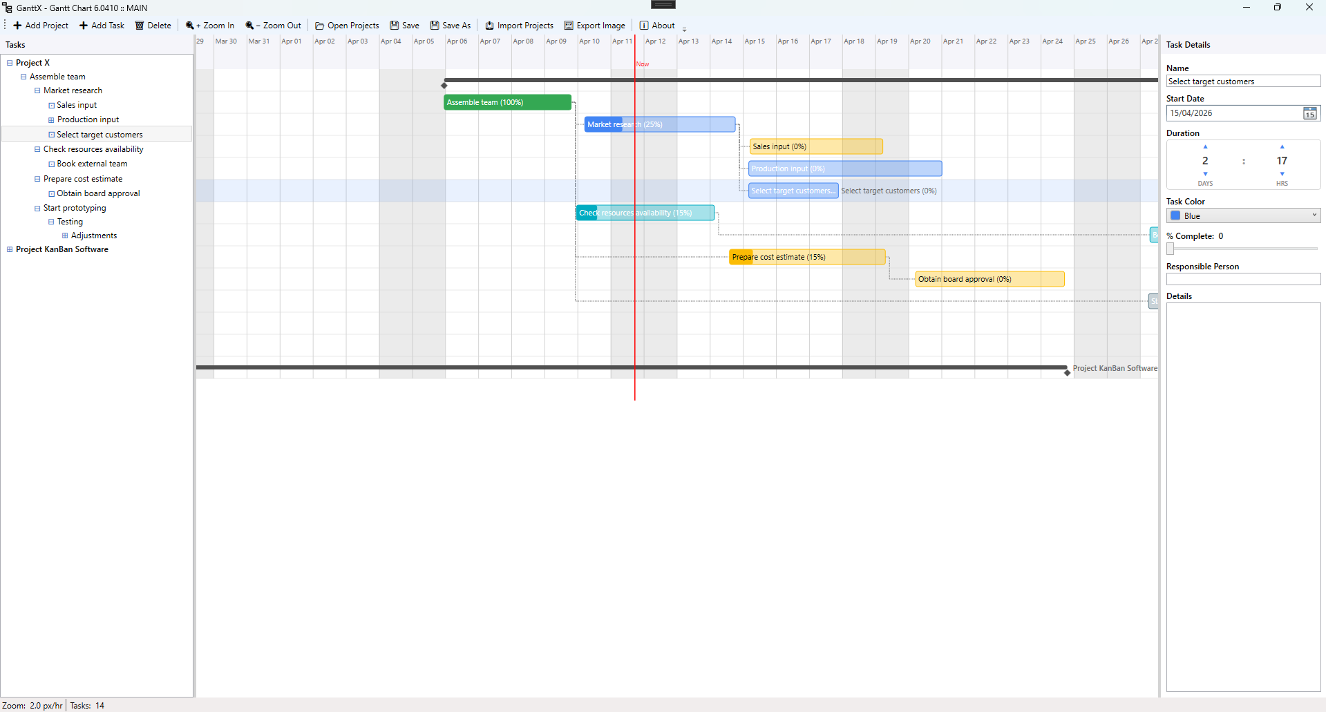 GanttX screenshot 3
